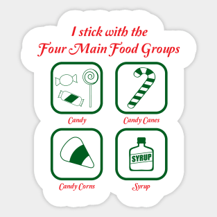 Four food groups Sticker